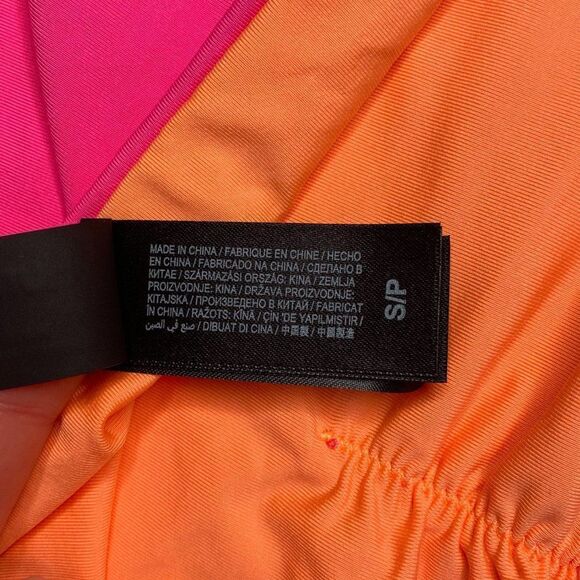 HURLEY Pink & Orange Reversible Bandeau Bikini Top | Size: S - Picture 5 of 7